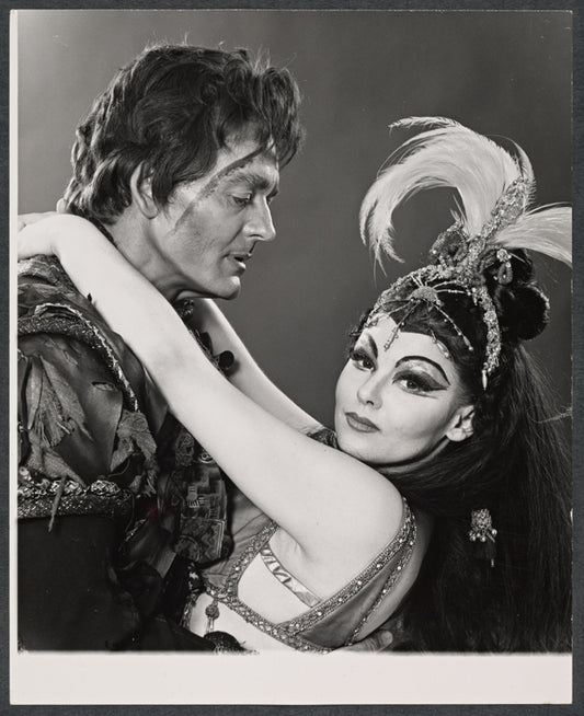 Hal Holbrook and Carmen Alvarez in publicity photo for the stage production The Apple Tree