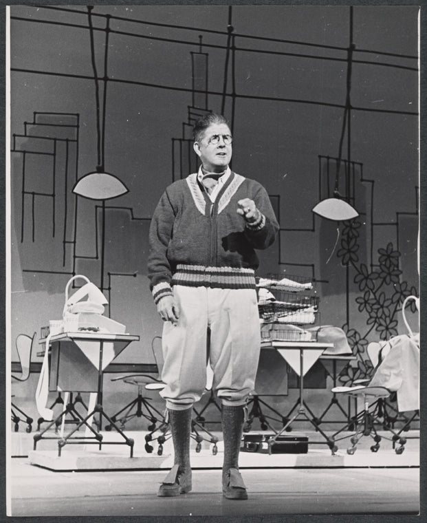 Rudy Vallee in the stage production How to Succeed in Business Without Really Trying