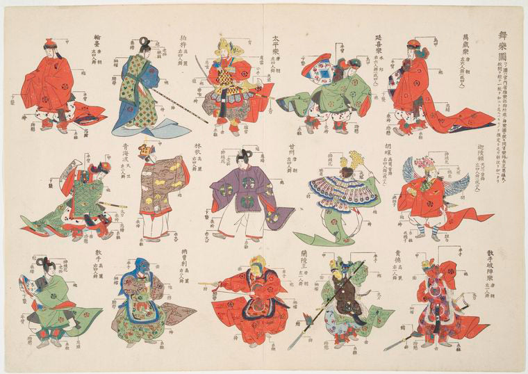 An illustration of court dance and music