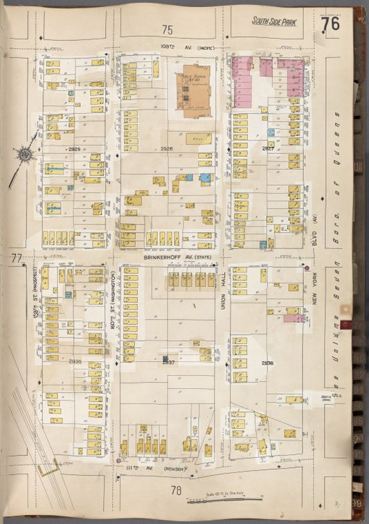 Queens V. 6, Plate No. 76 [Map bounded by 109th Ave., New York Blvd., 111th Ave., 159th St.]