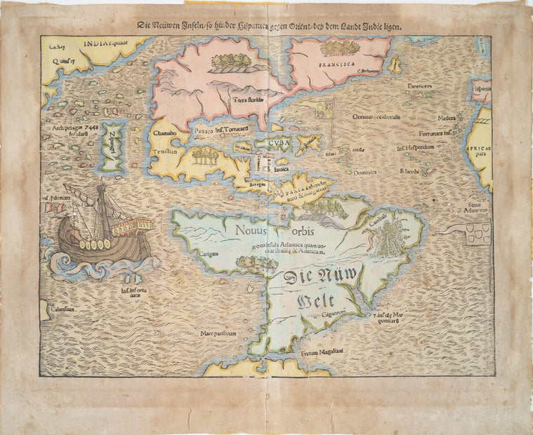 Die Neüwen Inseln so hinder Hispanica gegen Orient bey dem Landt Indie ligen