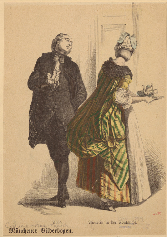 Abbé ; Dienerine in der Contouche
