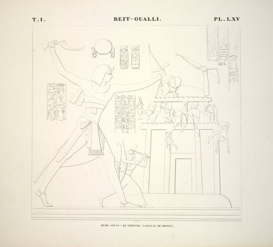 Beit-Oualli [Beit el-Wali]. Même spéos, quatrième tableau de droite.