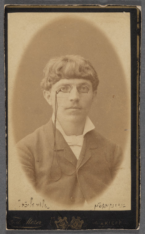 Sholem Aleichem cabinet card portrait