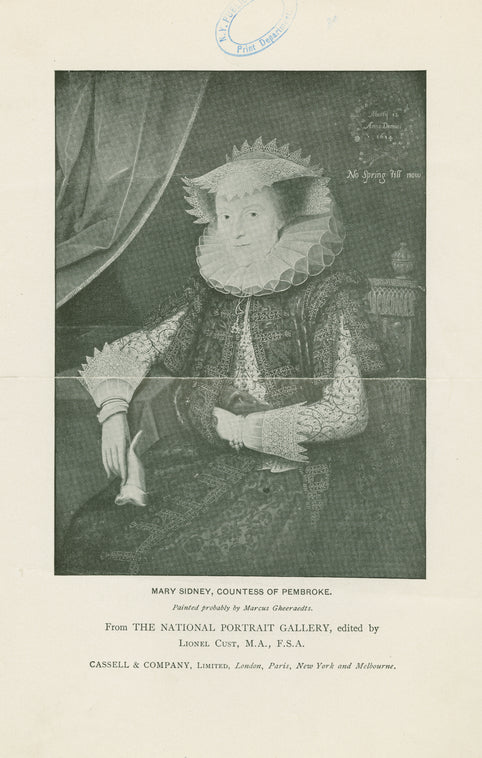 Mary Sidney, Countess of Pembroke.