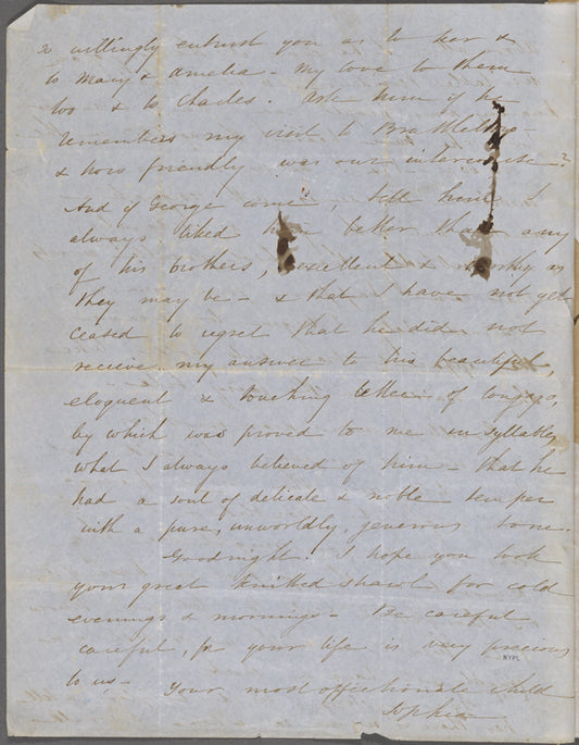 Peabody, Nathaniel, father, ALS to. Jun. 9, 1849.