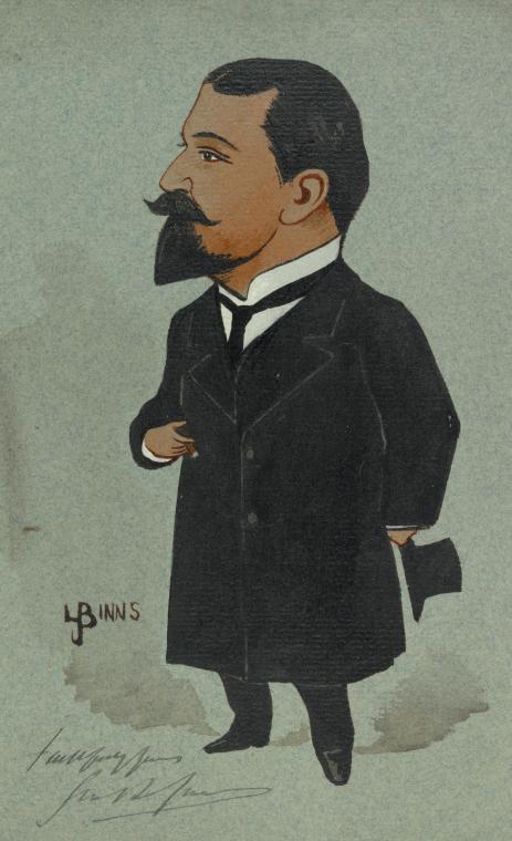 Caricature of unidentified actor