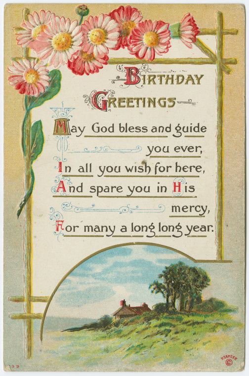 Birthday greetings.