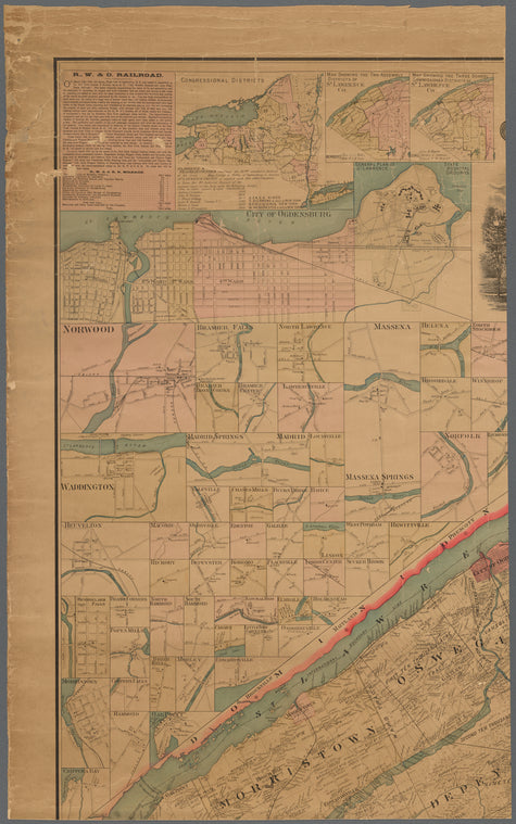 New map of St. Lawrence County, N.Y
