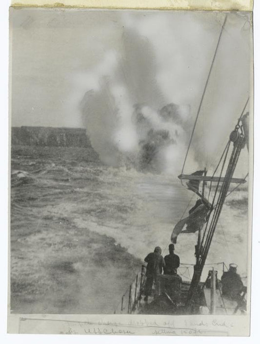 Depth charge dropped off Lands End - USS Chaser; setting 150 ft.