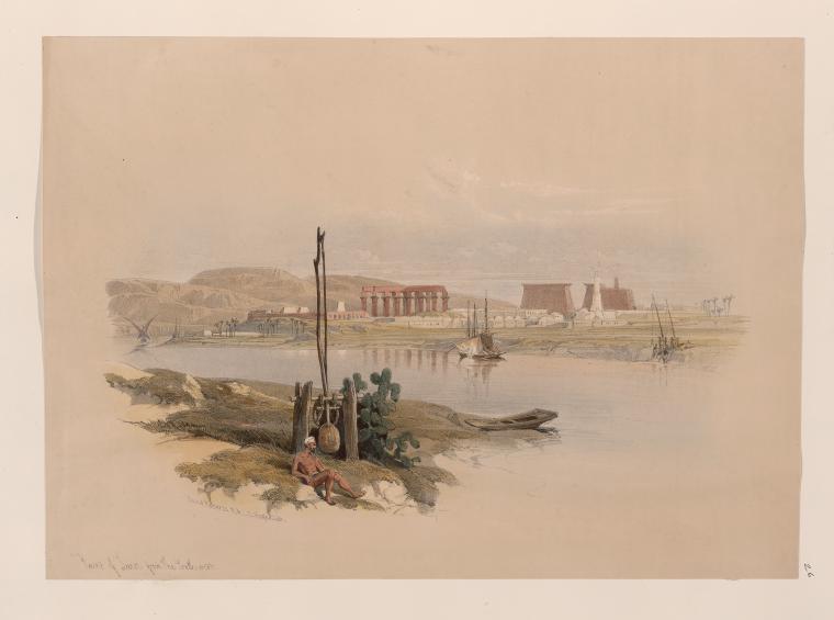 Ruins of Luxor, from the south-west.