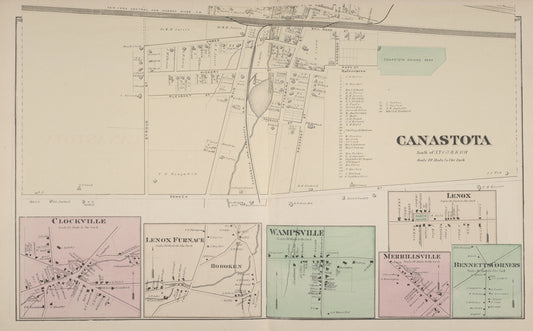 Canastota [Village]; Clockville [Village]; Lenox Furnace [Village]; Wampsville [Village]; Lenox [Village]; Merrilisville [Village]; Bennetts Corners [Village]