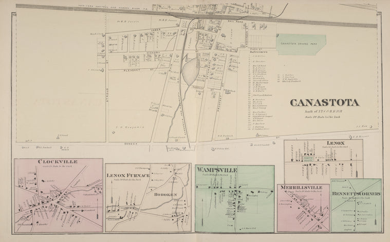 Canastota [Village]; Clockville [Village]; Lenox Furnace [Village]; Wampsville [Village]; Lenox [Village]; Merrilisville [Village]; Bennetts Corners [Village]