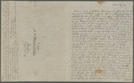 Letter from FMB to Mr. A Mendelssohn-Bartholdy, 1829 May 1