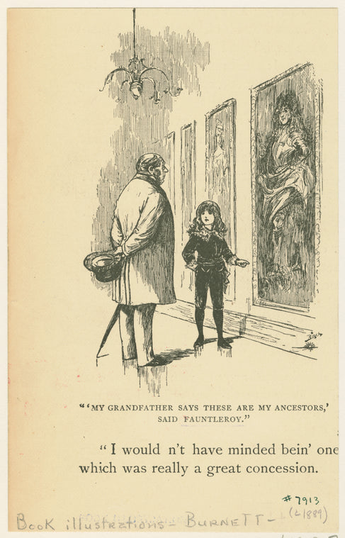 "'My grandfather says these are my ancestors,' said Fauntleroy."