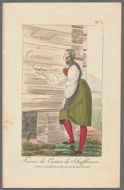 Femme du Canton de Schaffhousen [sic]