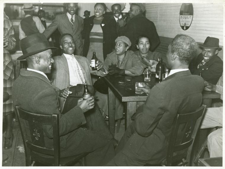 Saturday afternoon in a negro beer and juke joint, Clarksdale, Mississippi Delta, November 1939.