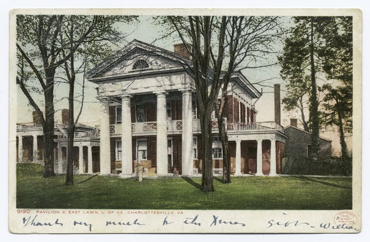 Pavilion X, East Lawn, Univ. of Virginia, Charlottesville, Va.
