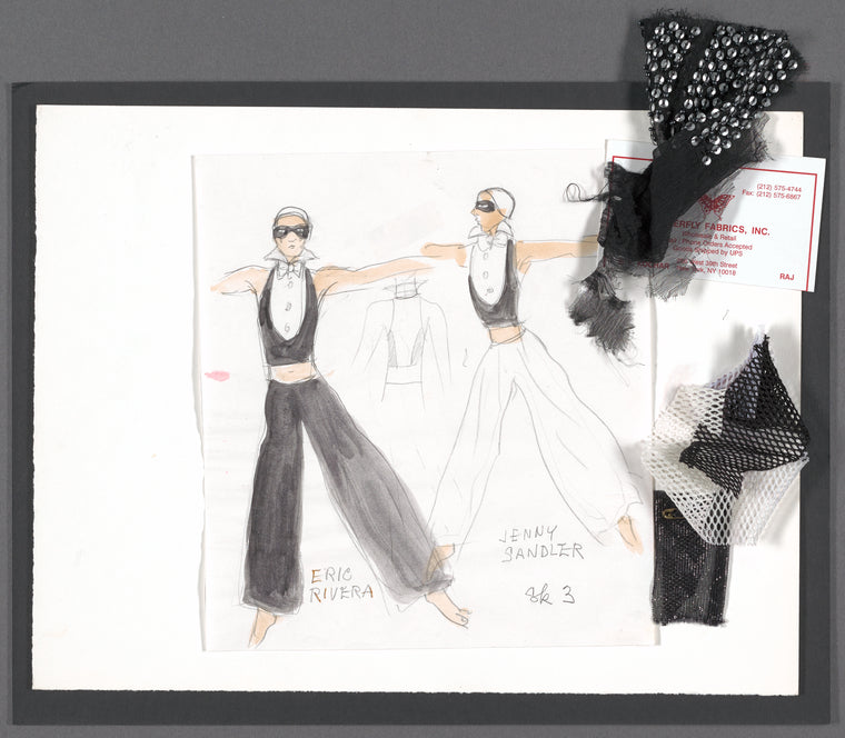 Besame: costume sketches for Eric Rivera and Jenny Sandler
