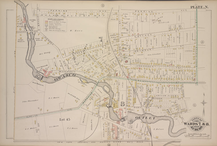 Parts of the City Auburn. Wards 7& 8.