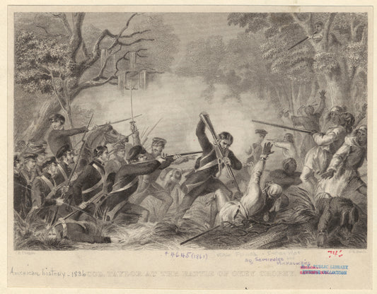 Col. Taylor at the battle of Okey Chobey
