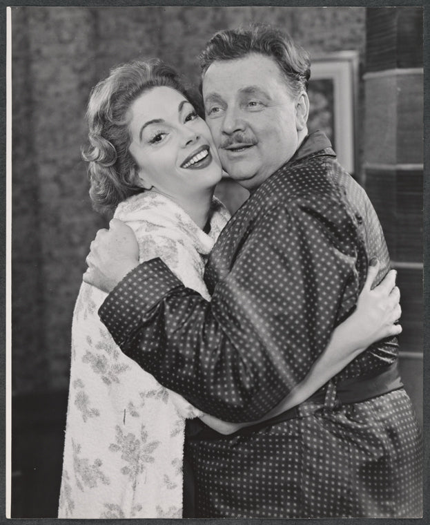 Jayne Meadows and Walter Slezak in the stage production The Gazebo