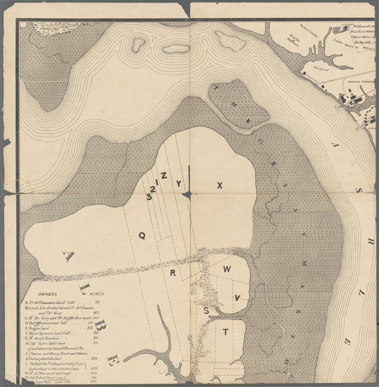 Map of Charleston and its vicinity: showing the original settlement of 1670 at Albemarle Point, the Oyster Point settlement of 1672, and subsequent extensions of 1783 and 1849, prepared to accompany Mayor Courtenay's centennial address, August 13, 1883