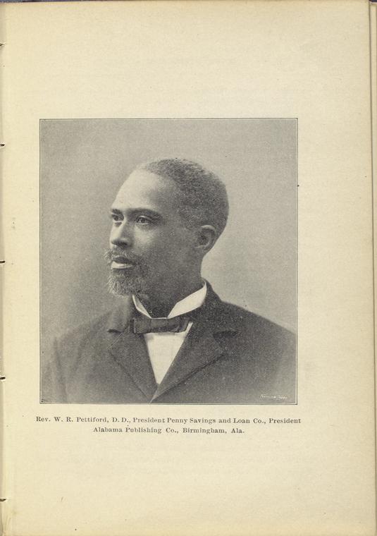 Rev. W. R. Pettiford, D.D., President Penny Savings and Loan Co., President Alabama Publishing Co., Birmingham, Ala.