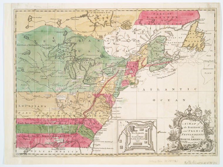 A Map of the British and French settlements in North America