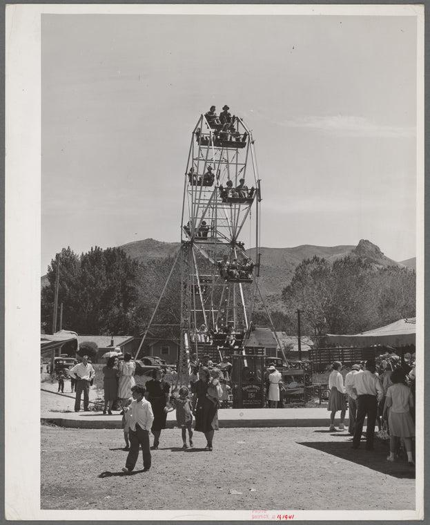 Ferris wheel. A carnival was in Vale, Oregon, on the Fourth of July
