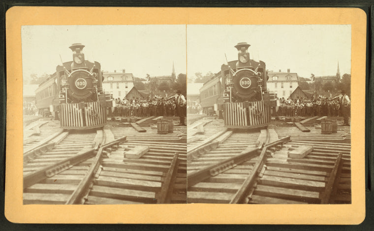 The first train to cross ... bridge June 5th 1897, Wrightsville 11:32 AM.