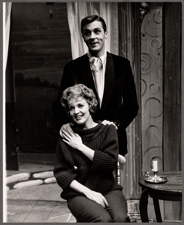 Marti Stevens and unidentified in the 1960 revival of Oh Kay!