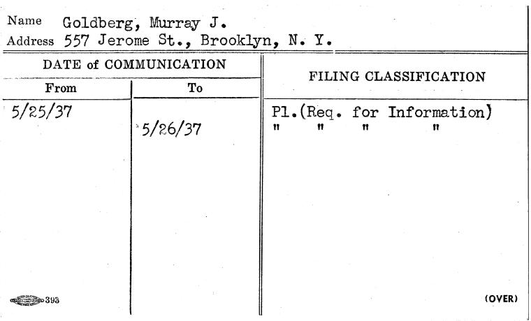 Goldberg, Murray J.