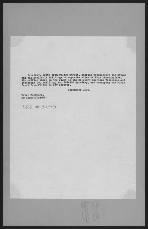 Manhattan: Broadway - Fulton Street