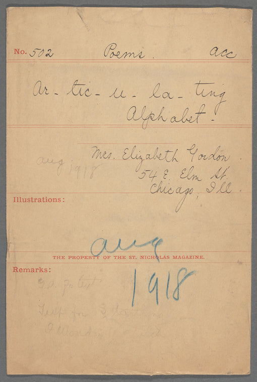 Gordon, Mrs. Elizabeth
