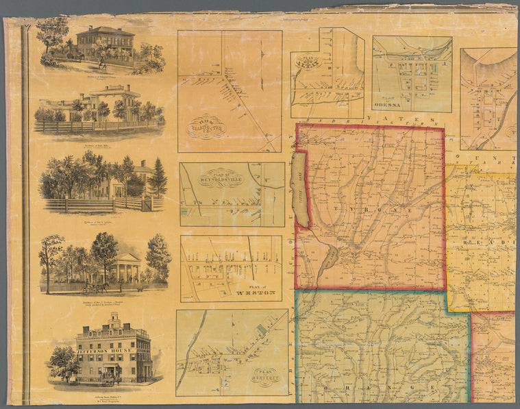 Schuyler County, New York, with plans of the villages