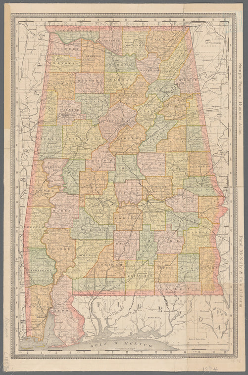 Rand, McNally & Co.'s Alabama