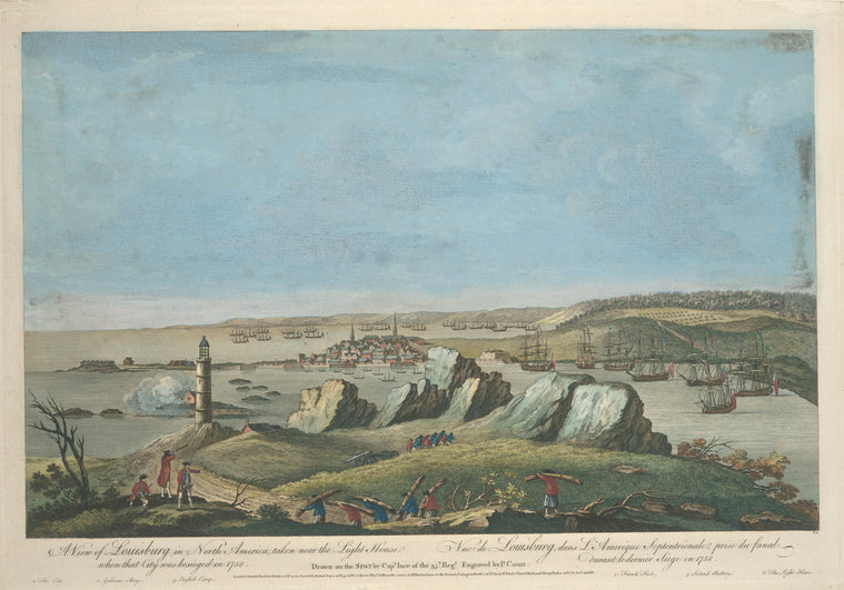 A view of Louisbourg in North America...