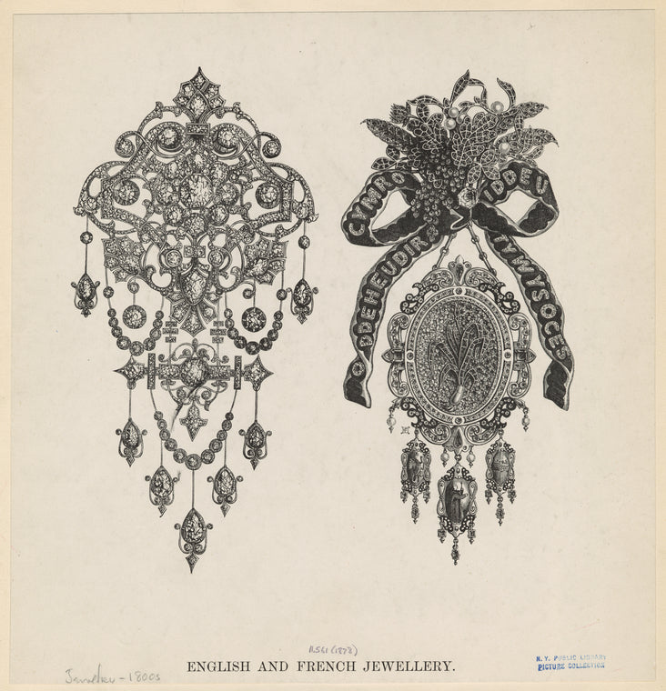 English and French jewellery