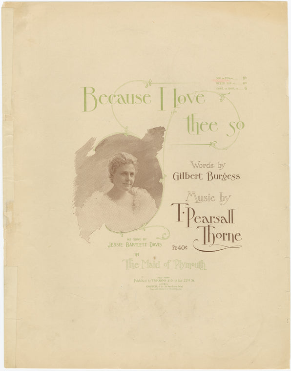 Because I love thee so