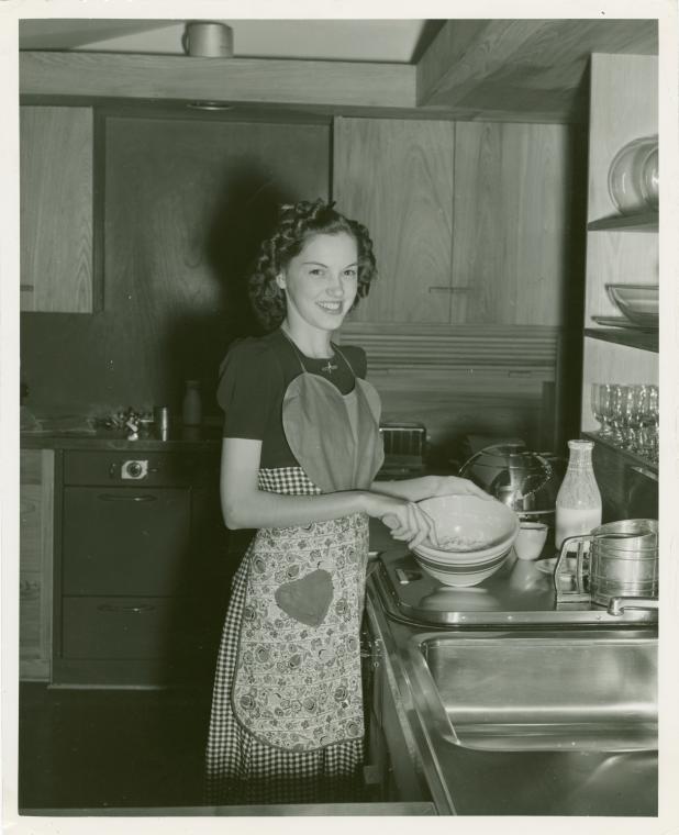 America at Home (formerly Home Furnishings Building) - America's Outstanding Homemaker of Future in kitchen