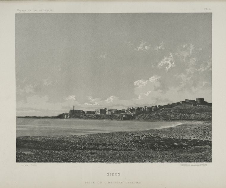 Sidon, prise du cimetière chrétien