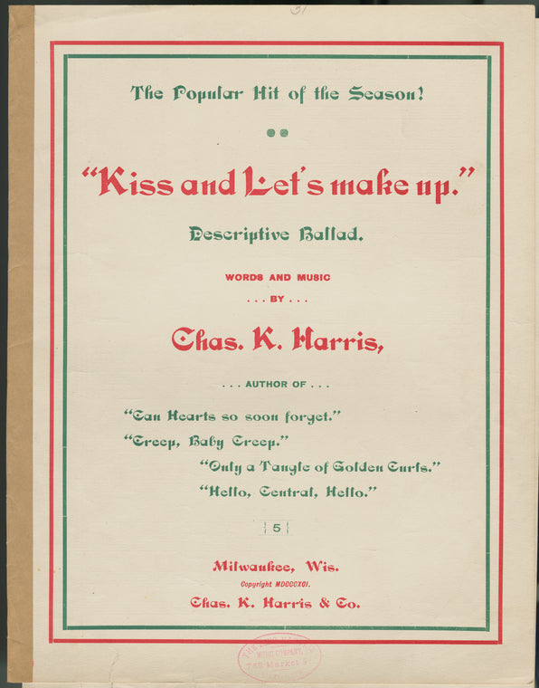 Kiss and let's make up