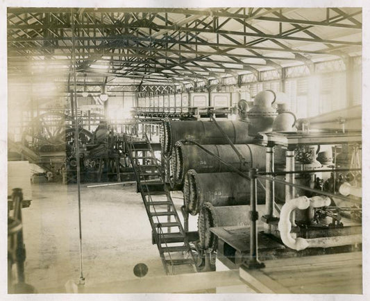 Inside a factory.