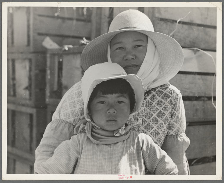 Japanese mother and daughter, agricultural workers near Guadalupe, California
