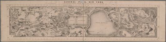 Central Park, New York - A picturesque guide to all the improvements up to June 1865.
