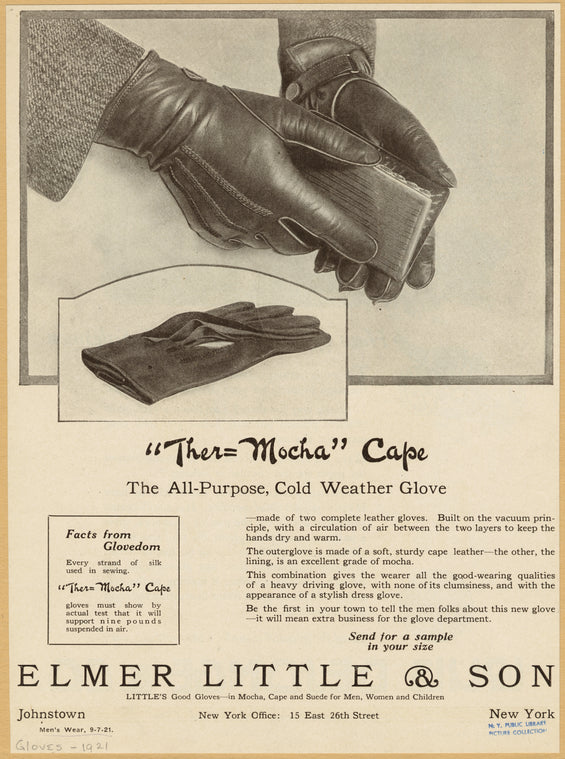 "Ther= Mocha" cape : The all-purpose, cold weather glove