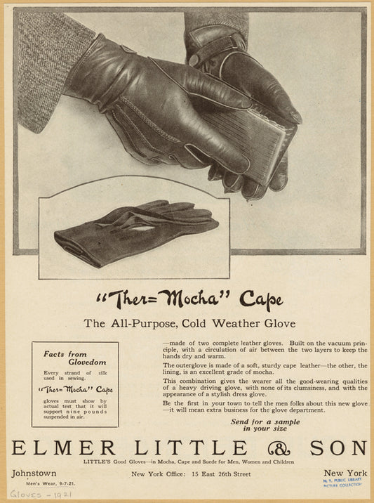 "Ther= Mocha" cape : The all-purpose, cold weather glove