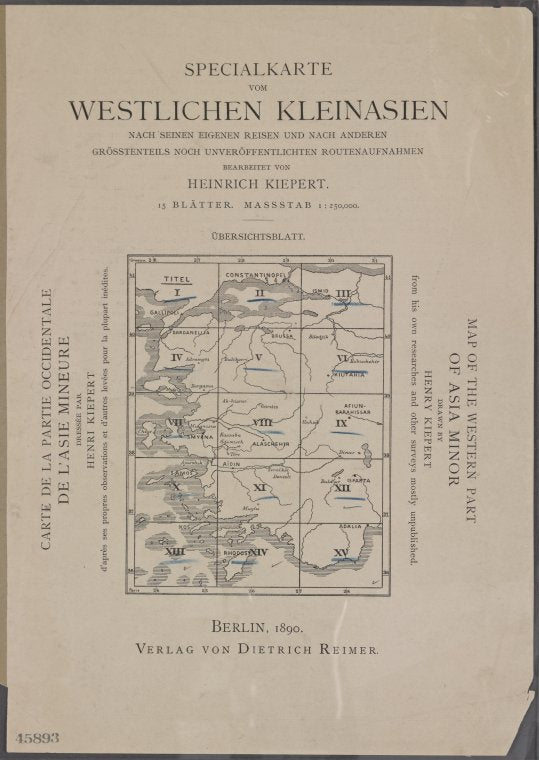 Specialkarte vom westlichen Kleinasien...