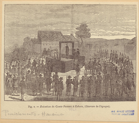 Exècution du Comte Ferrers à Tyburn